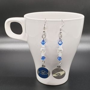 Sterling Silver Divergent Abnegation Earrings